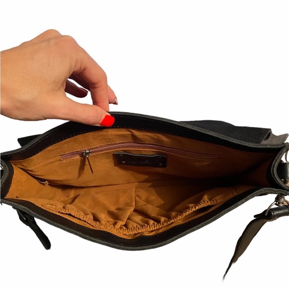 Patricia Nash Leather Vito Bag EUC Black - Picture 7 of 11